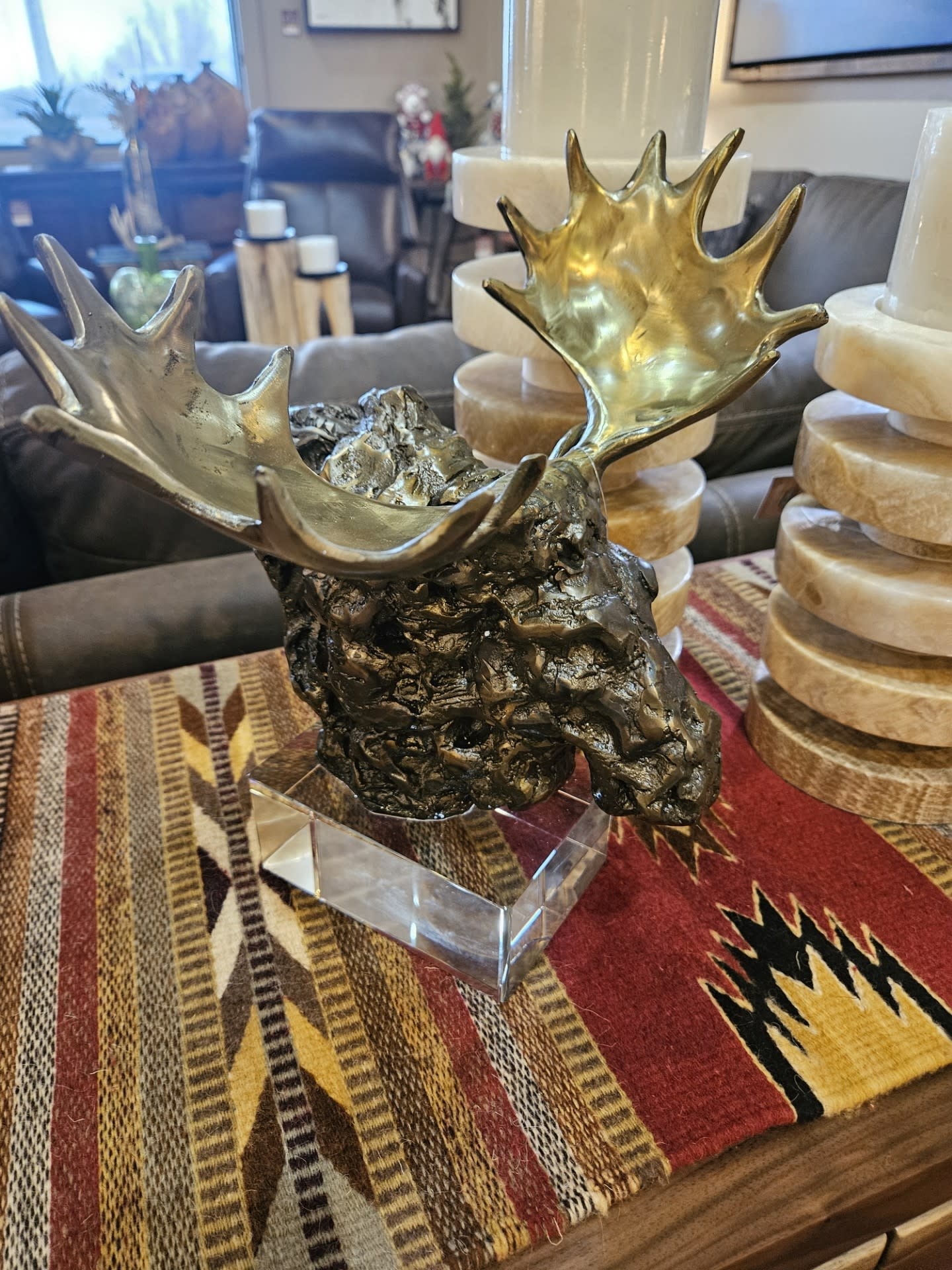 Uttermost Moose Bust Sculpture 12W x 12D x 9H