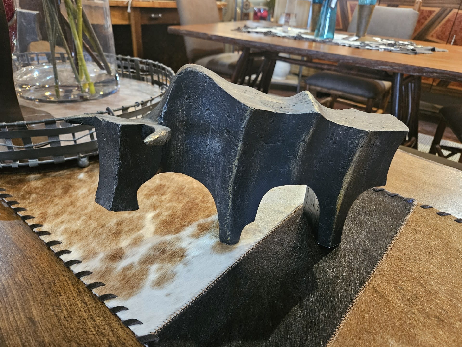 Uttermost Regal Bull Sculpture - SMALL- 12x7x5