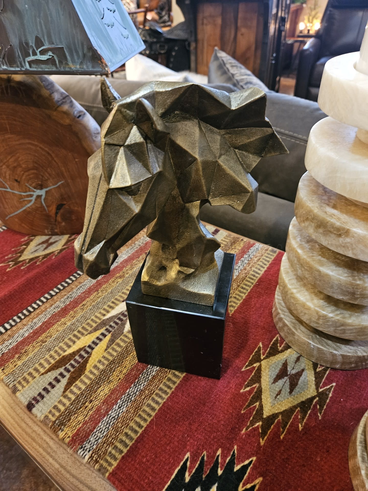 Uttermost Chiseled Horse Sculpture 7W x 6D x 13H