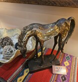 Uttermost Openly Grazing Horse Sculpture 13x13x4D
