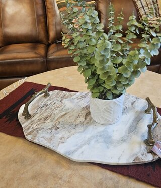 Uttermost Stone & Twig Indoor/Outdoor Tray 26Lx18Dx3H