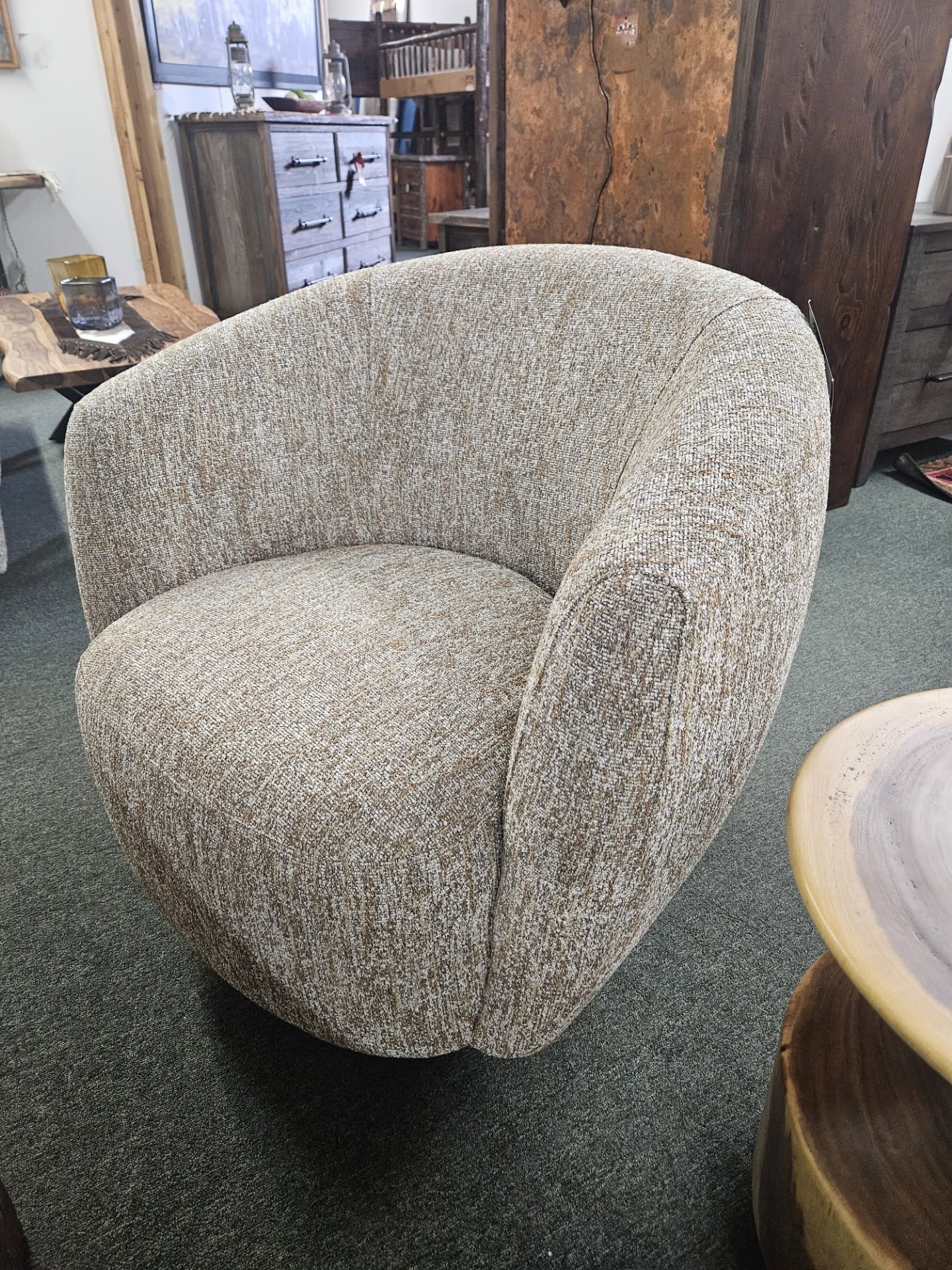 Uttermost Dunes Swivel Chair 33W x 32H x 30D