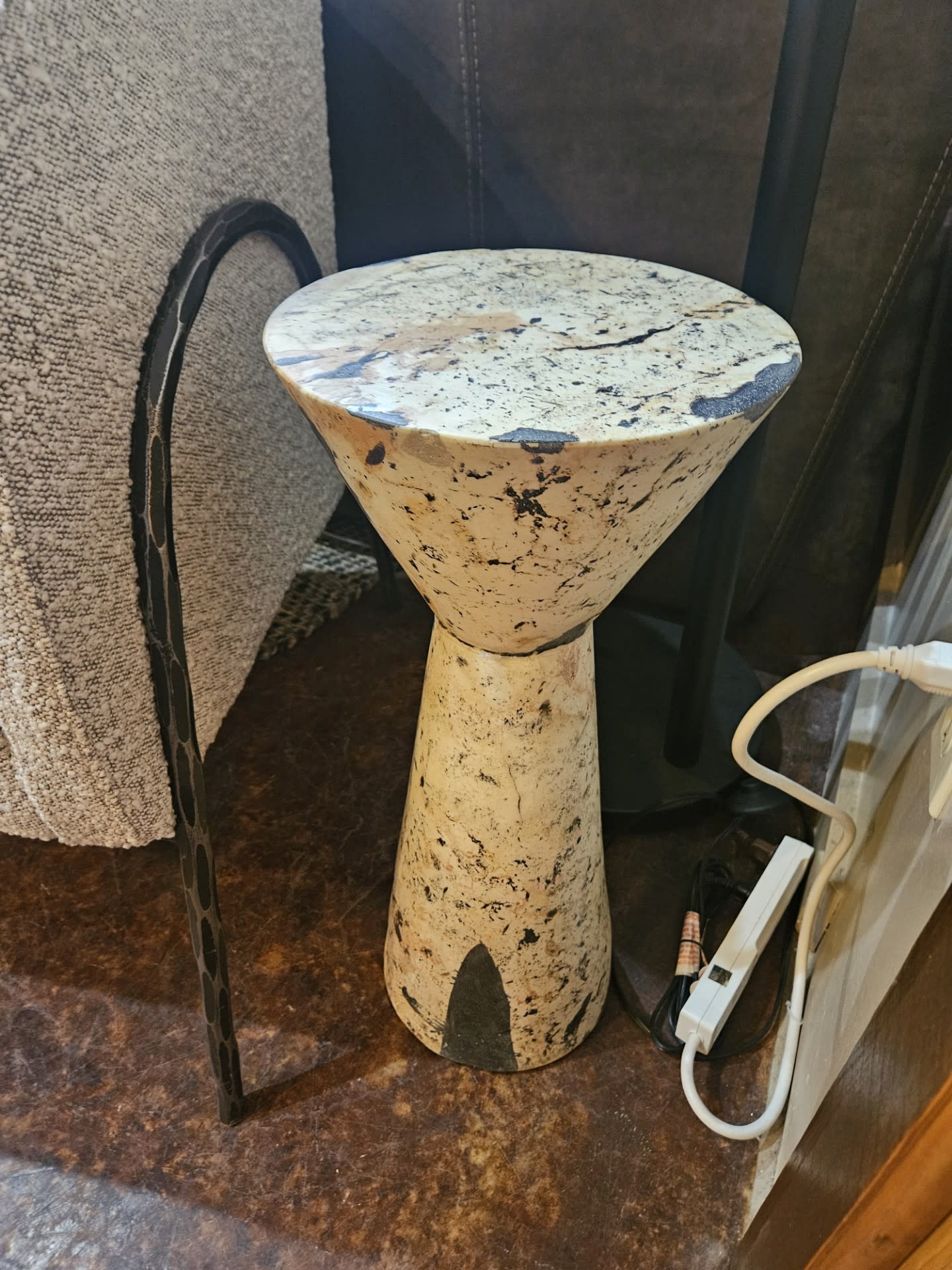 Uttermost Lenora Drink Table (Indoor/Outdoor) 10Diam x 22H