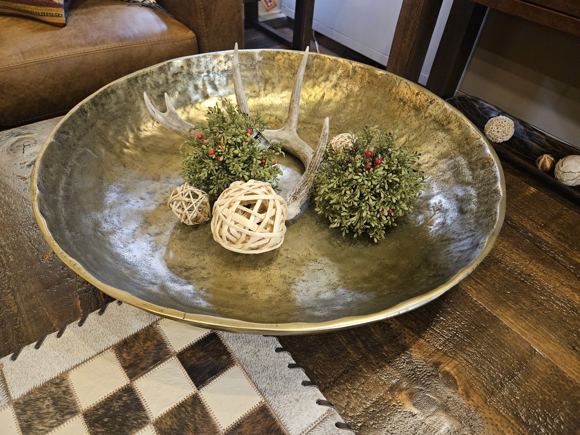 Uttermost Gold Mine Bowl 24Diam x 4H