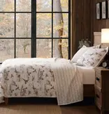 Hiend Hunt Life 3pc KING, White Quilt Set