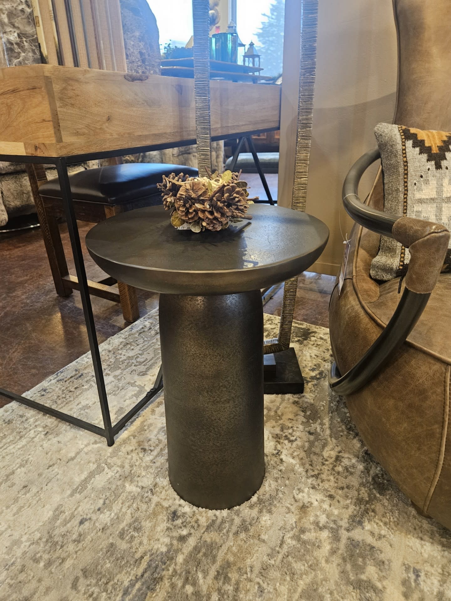 Uttermost Joppa Indoor/Outdoor Accent Table 15Diam x 21H