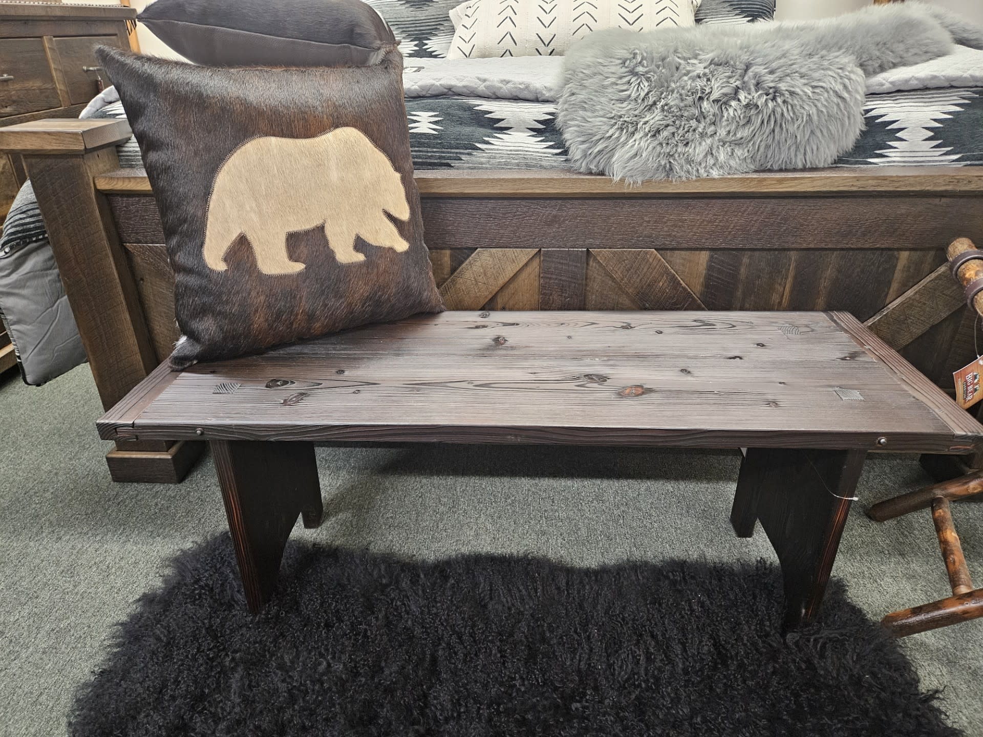 Yellow Rose Enterp Solid Wood Bench