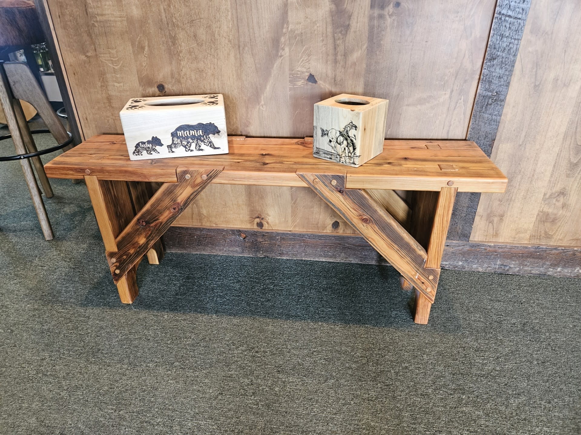 Yellow Rose Enterp Solid Wood Bench