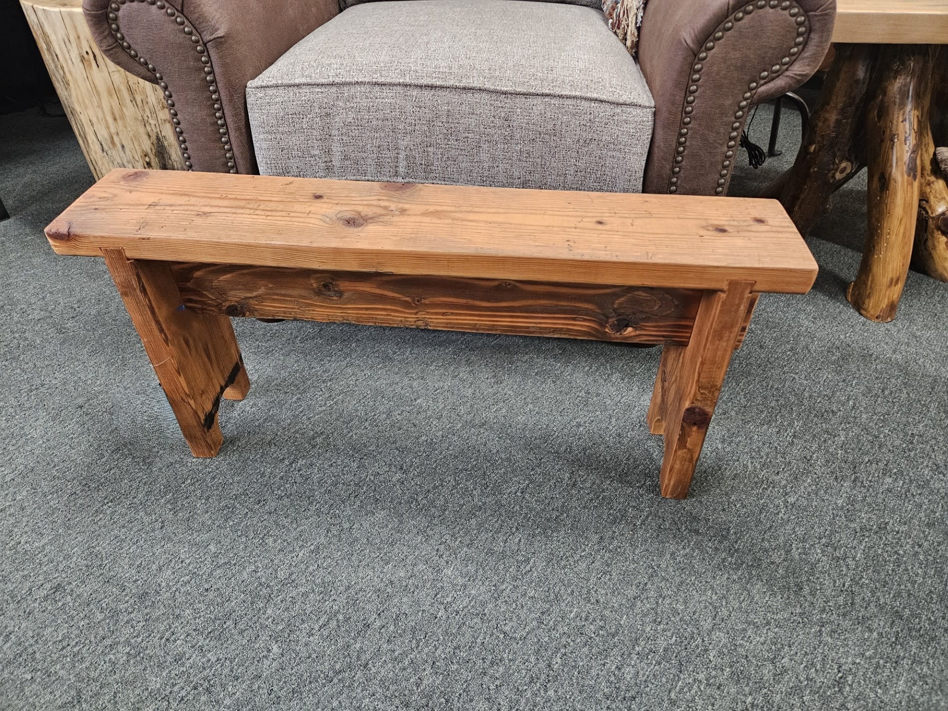 Yellow Rose Enterp Small Solid Wood Bench  36L x 7D x 16.75H