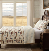 Hiend Desert Trail Rev 3pc Quilt Set, KING Sandstone