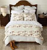 Hiend Desert Trail Rev 3pc Quilt Set, KING Sandstone
