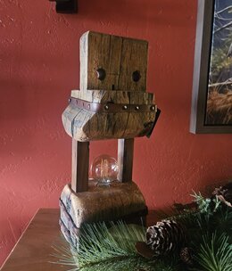 Pioneer Rustic Log Table Lamp