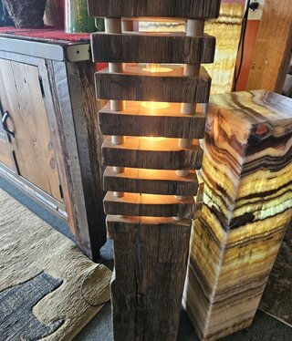 Pioneer Barnwood Floor Lamp