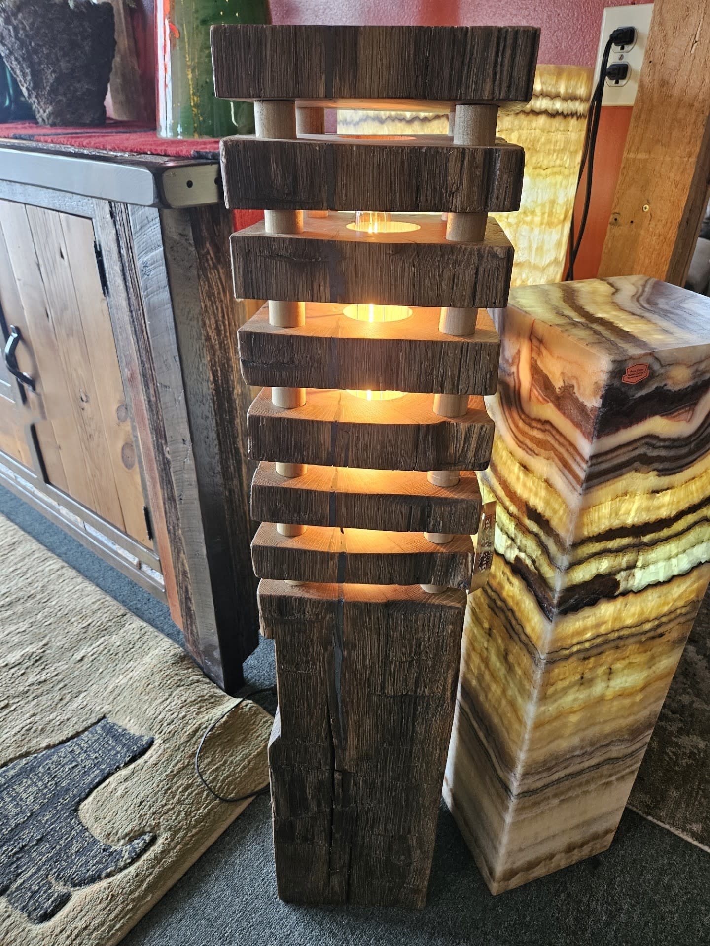 Pioneer Barnwood Floor Lamp
