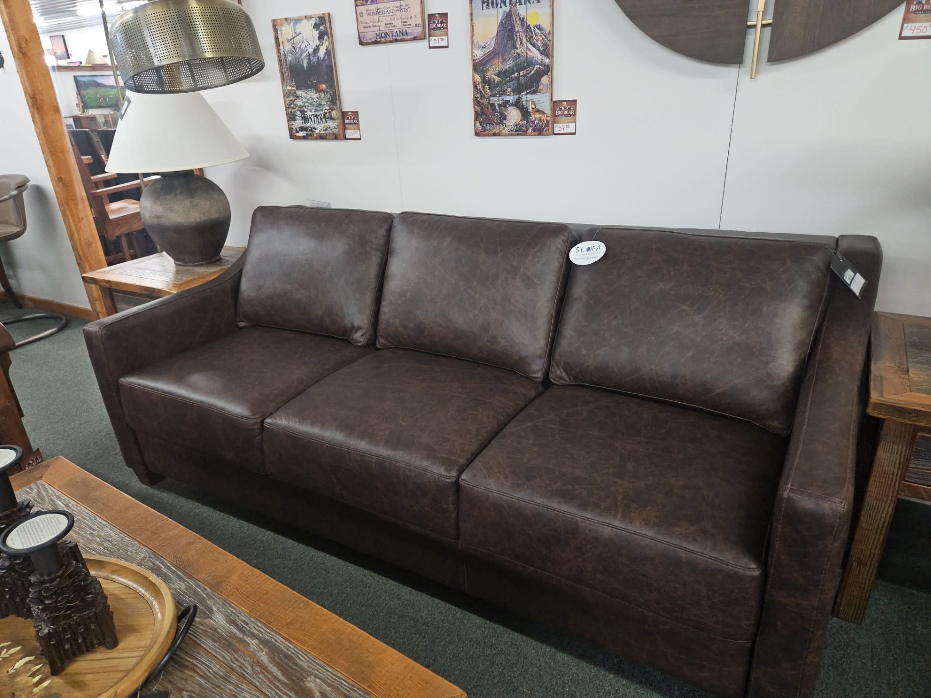 Omnia Joy 3C Leather KING Slofa 88L x 41D x36H
