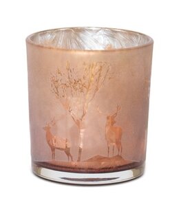 Melrose Fall Deer Votive Holders 3D x 3H