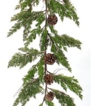 Melrose Pine & Cone 6' Plastic Garland - 76621