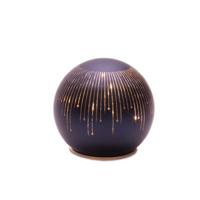 Melrose Globe with Hanging Stars-SMALL 4.5"D