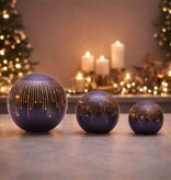 Melrose Globe with Hanging Stars-LARGE,7.75"D