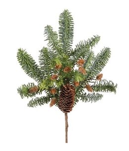 Melrose Pine Spray w/Pinecones 18"H Plastic