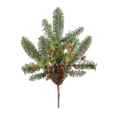 Melrose Pine Spray w/Pinecones 18"H Plastic
