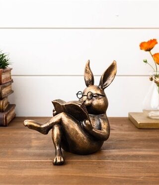 Melrose Rabbit Reading  5.25"H