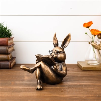 Melrose Rabbit Reading  5.25"H