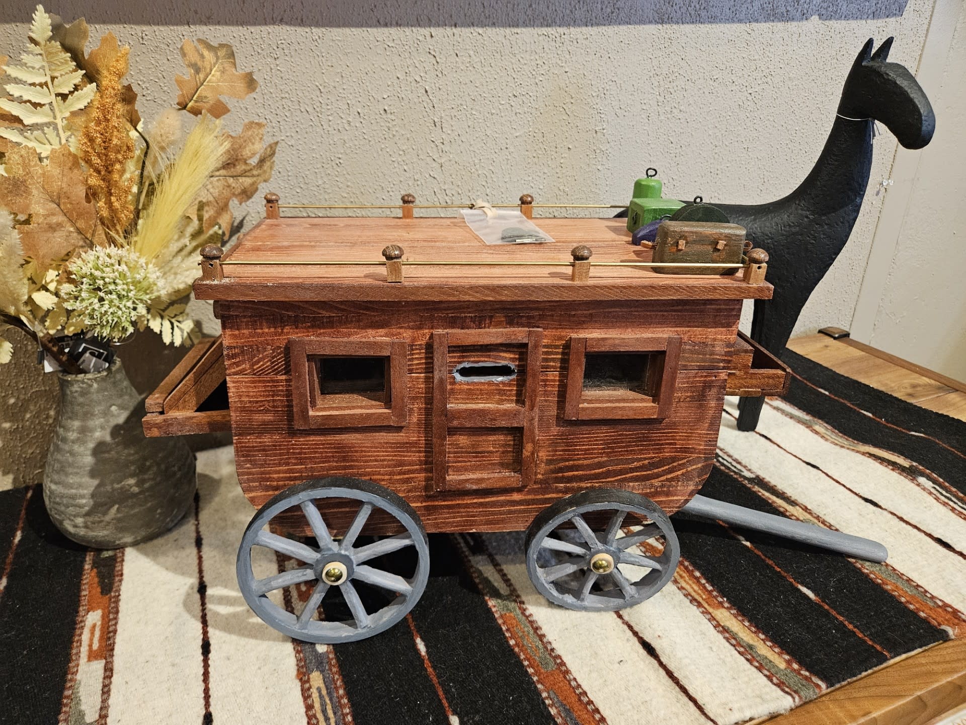 MCE Industries Wood Bank (Old Fashioned Stage Coach)