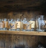 Pioneer PINT Glass with Engraved Leather Sleeve