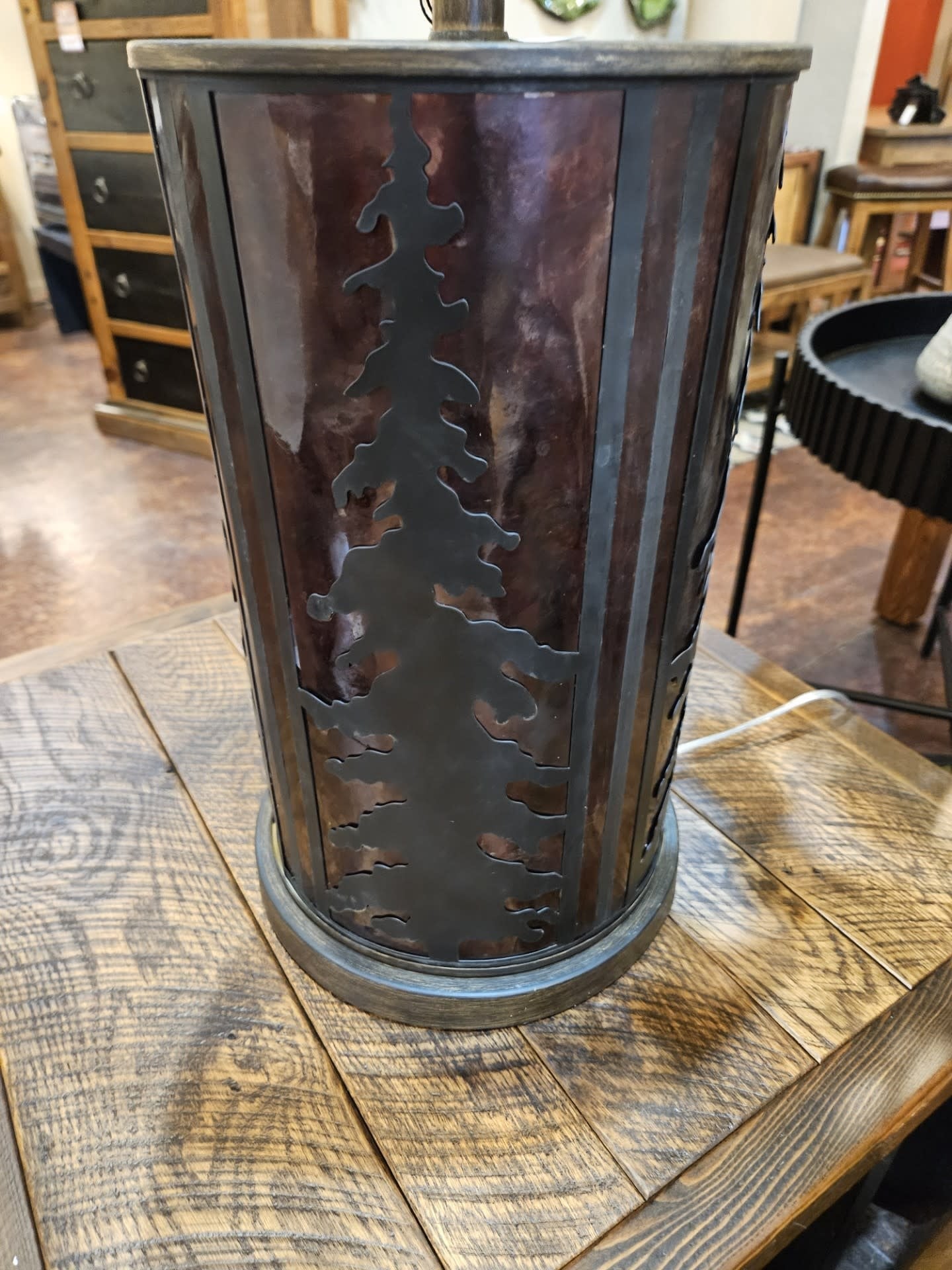 Crestview Rowan Oak Table Lamp 32"H
