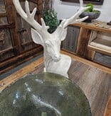 Crestview White Hart (Deer) Sculpture 7.5x6.5x25H