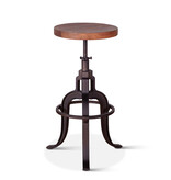 HTD 14" Adjustable Organic Forge Stool