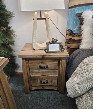 ALBC Hickory (Smooth) 2 Dwr Nightstand 24x18x28.75H