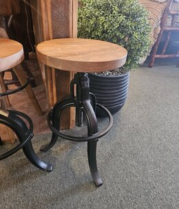 HTD 14" Adjustable Organic Forge Stool