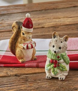 Park Design Farmhouse Snowman Salt & Pepper Set