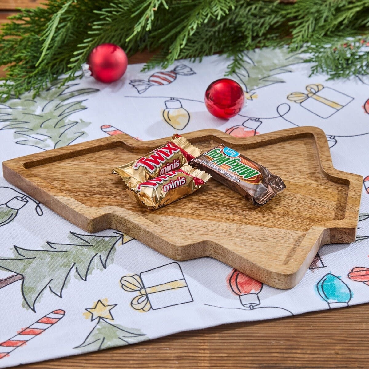 Park Design Wood Tree Snack Tray .5Hx11Lx8D