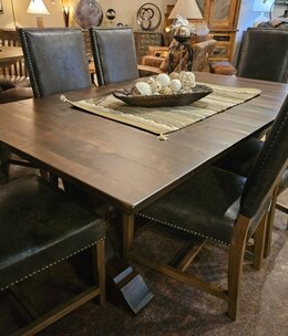 Hermie's Bowerston Dbl Pedastal Ext. Dining Table 42"x72"-108"