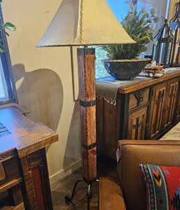 Mexican Country San Antonio Floor Lamp - RED