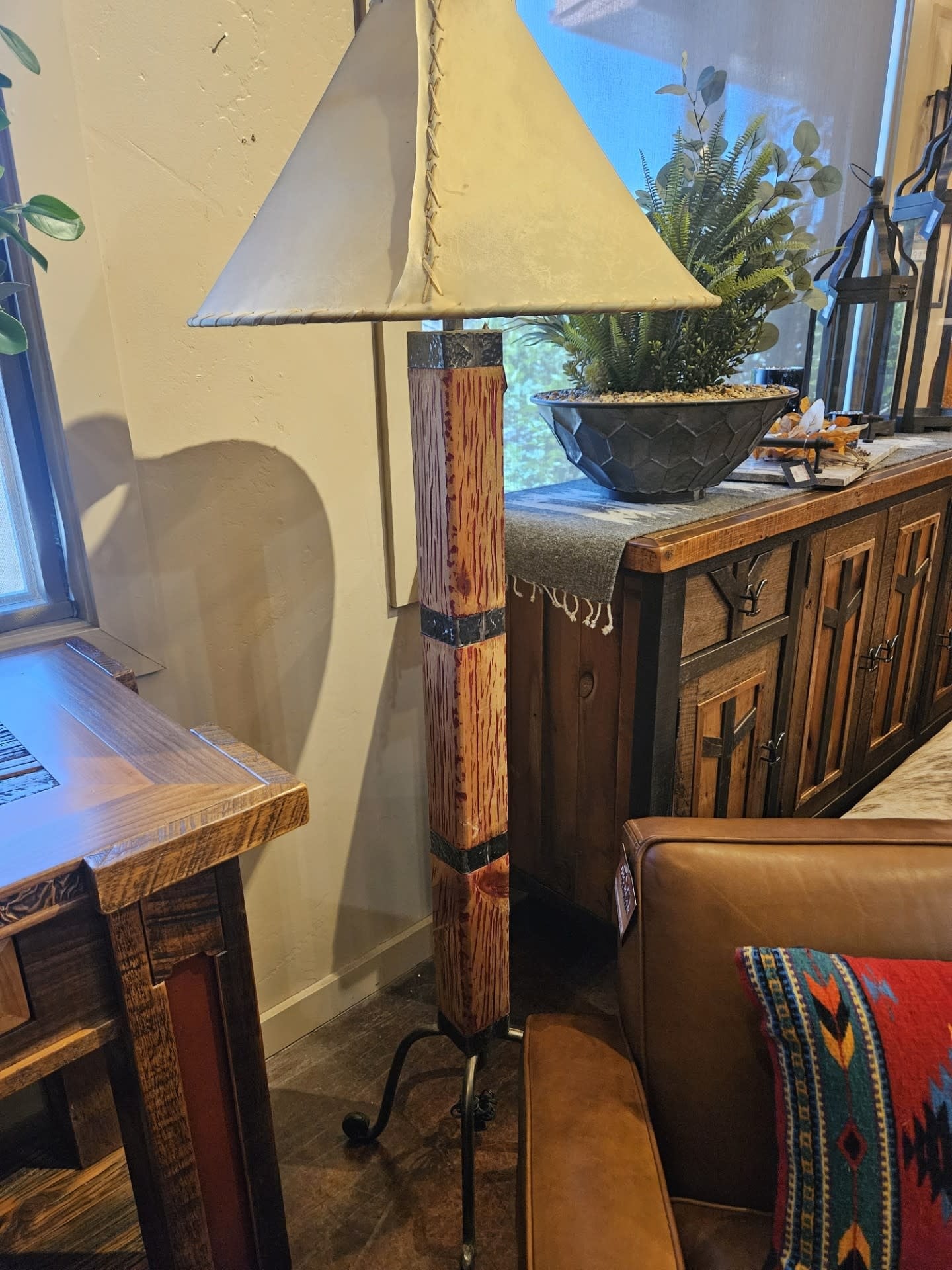 Mexican Country San Antonio Floor Lamp - RED