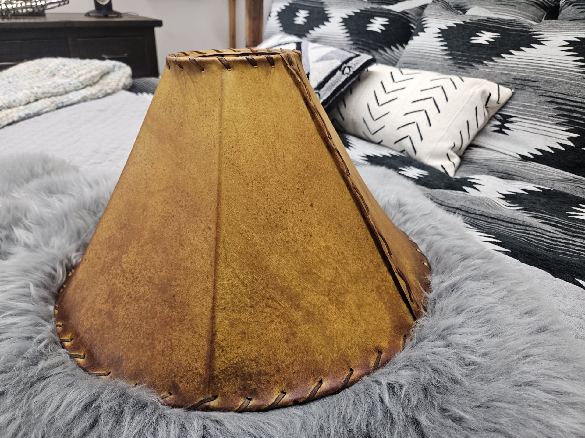 Mexican Country 18" Rawhide Lampshade