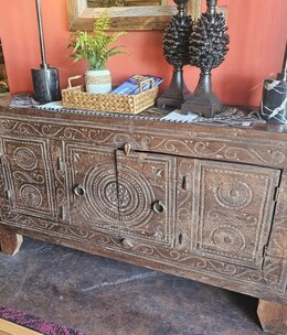 HTD Intricate Wooden Storage Cabinet - One of a Kind
