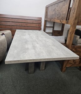 Co-Rhonda Concrete Look Dining Table 94x46x30H