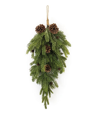 Melrose 13248 Pine Wall Swag 29.5"L (Fresh Touch)