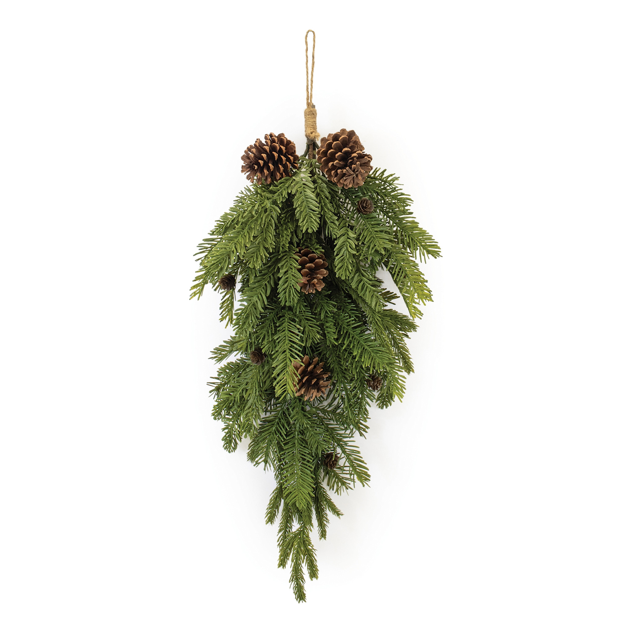 Melrose 13248 Pine Wall Swag 29.5"L (Fresh Touch)
