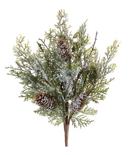 Melrose 13321 Iced Pine Spray 16"H
