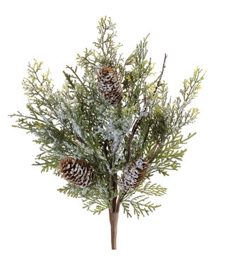 Melrose 13321 Iced Pine Spray 16"H