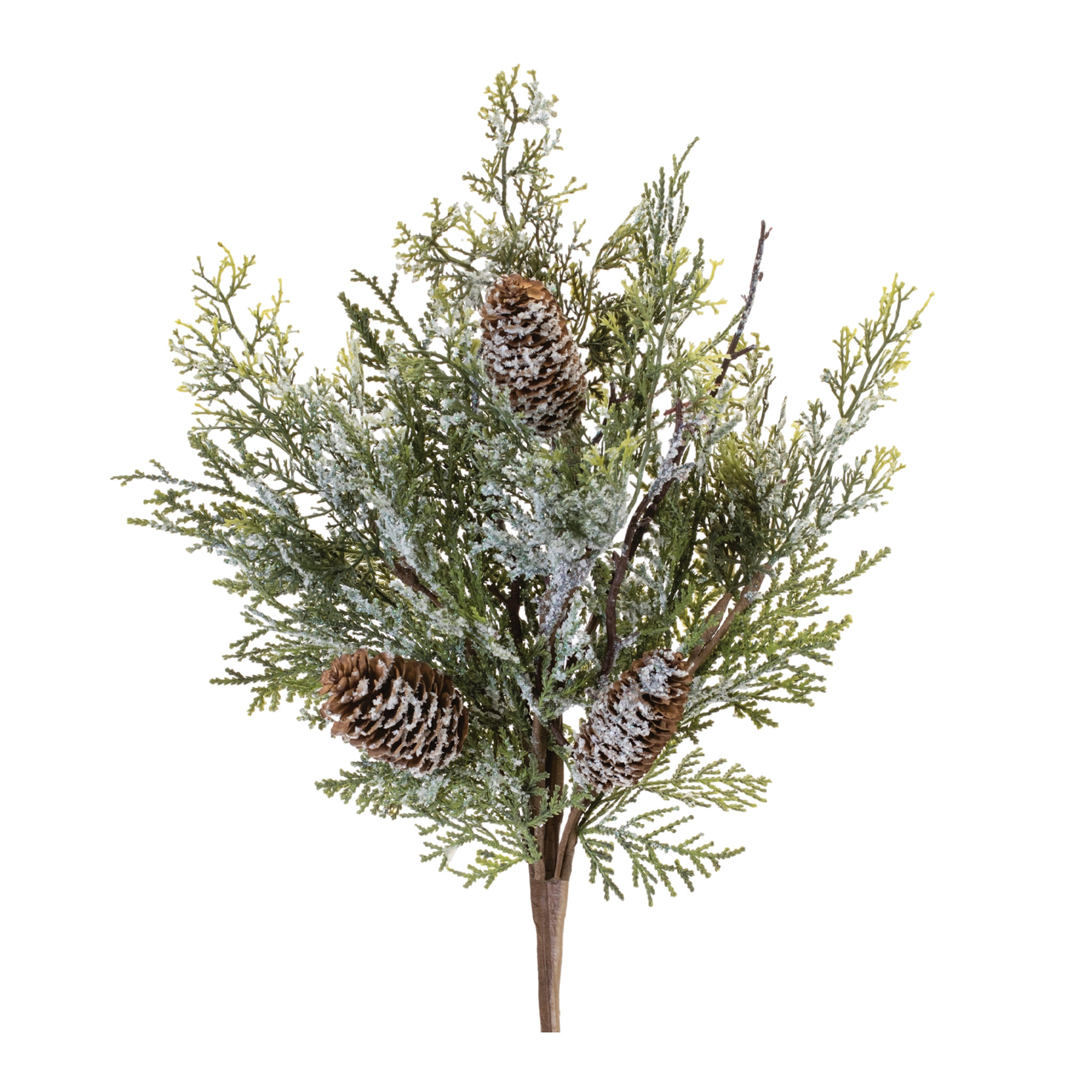 Melrose 13321 Iced Pine Spray 16"H