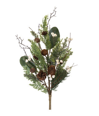 Melrose 13626 Pine w/Tallow Berry Spray 11.5"H*****