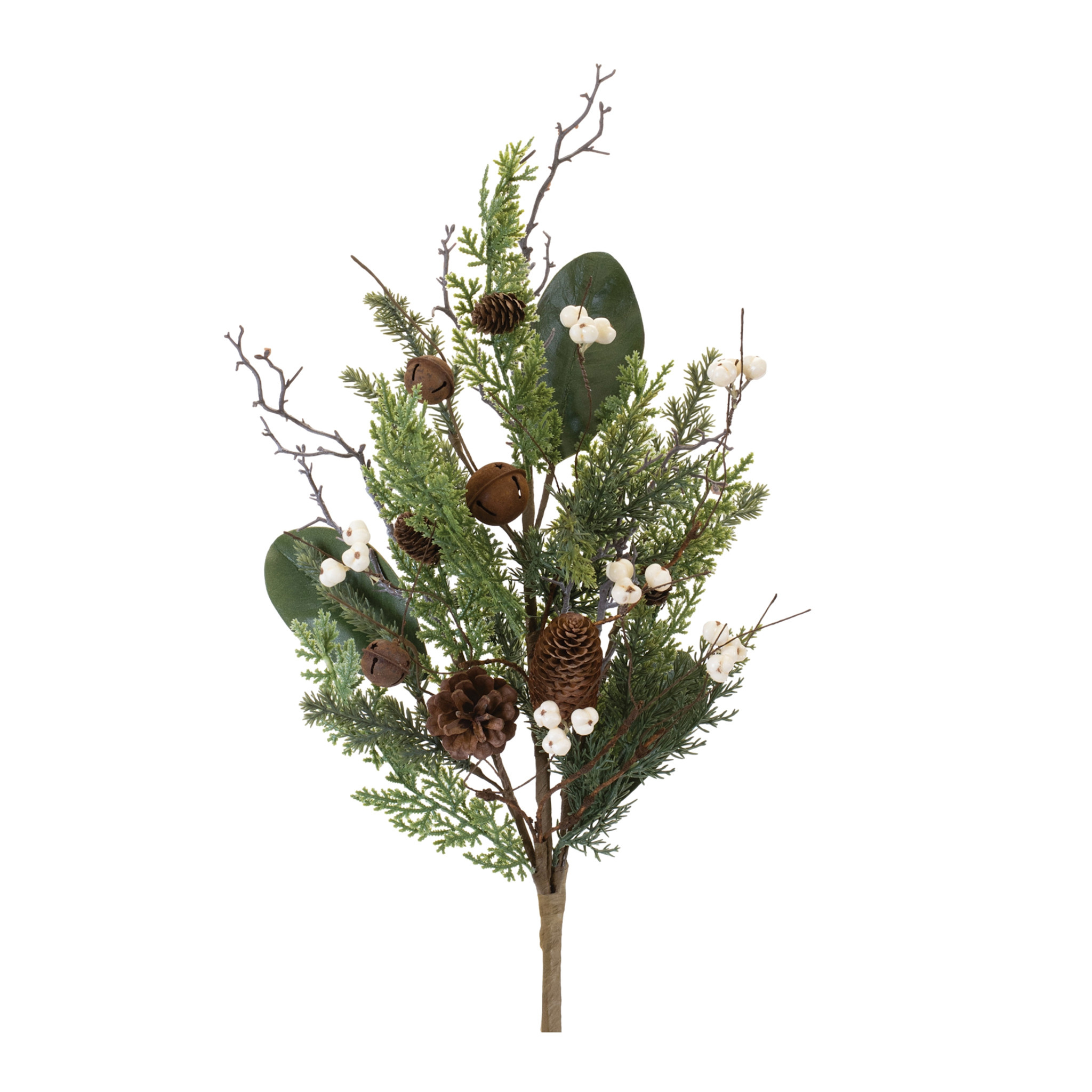 Melrose 13626 Pine w/Tallow Berry Spray 11.5"H*****