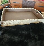 MCE Industries Medium Cowhide Tray w/Handles 21x16x4